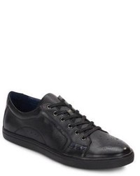 Drum Brogue Leather Sneakers
