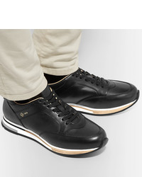 Dunhill Duke Polished Leather Sneakers