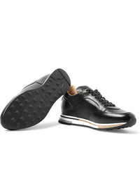 Dunhill Duke Polished Leather Sneakers