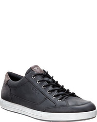 Ecco Eisner Casual Sneaker Blackwhisky Leathernubuck Lace Up Shoes