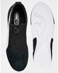 Puma Eskiva Low Black Textured Sneakers