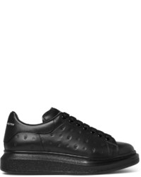 Alexander McQueen Exaggerated Sole Embossed Leather Sneakers