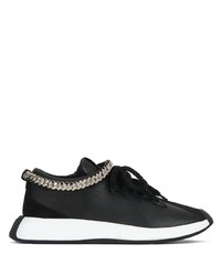 Giuseppe Zanotti Ferox Chain Detail Leather Sneakers