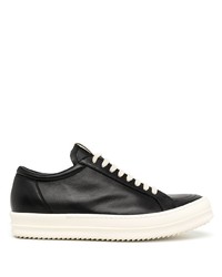Rick Owens Flat Lace Up Low Top Sneakers