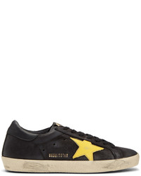 Golden Goose Golden Goose Black Superstar Sneakers