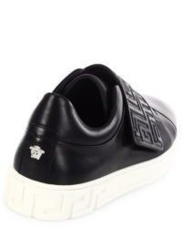 Versace Greca Leather Low Top Sneakers