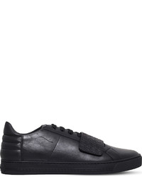 Versace Grecian Strap Leather Trainers