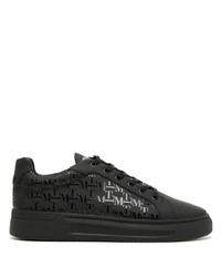 Mallet Grid Mono Midnight Leather Sneakers