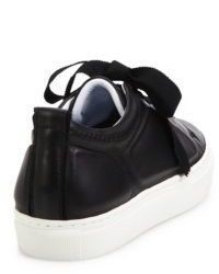 Lanvin High Frequency Leather Low Top Sneakers