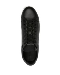 Emporio Armani Icon Logo Perforated Leather Sneakers