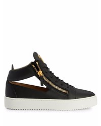 Giuseppe Zanotti Kriss Cut Out Leather Sneakers