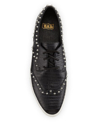 Ash Krush Studded Leather Sneaker Black