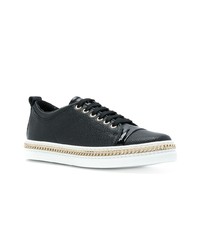 Lanvin Lace Up Chain Sneakers