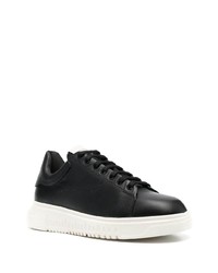 Emporio Armani Lace Up Leather Sneakers