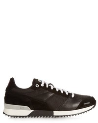 Ami Leather And Suede Panel Trainers