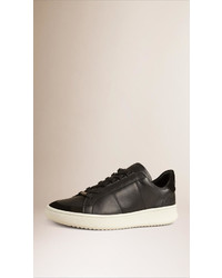 Burberry Leather And Suede Trainers