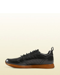 Gucci Leather Lace Up Sneaker