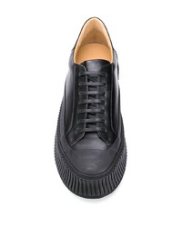 Jil Sander Leather Lace Up Sneakers