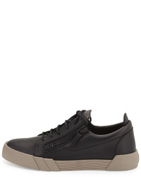 Giuseppe Zanotti Leather Low Top Sneaker Black