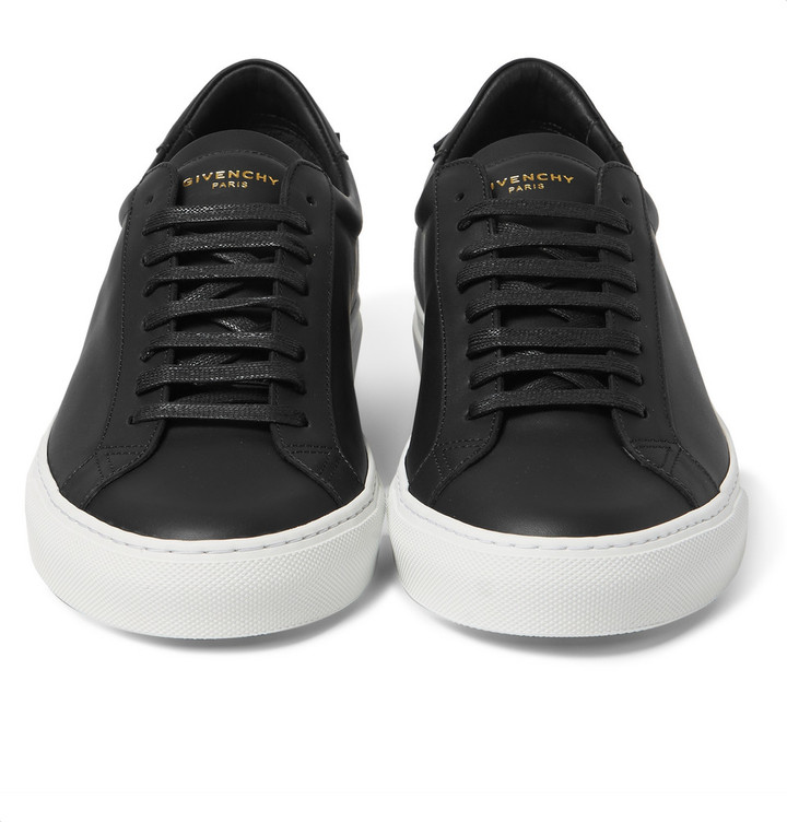 GIVENCHY - Leather Sneaker With Logo Givenchy