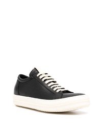 Rick Owens Leather Low Top Sneakers