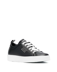 Les Hommes Leather Low Top Sneakers