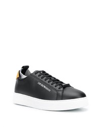 Emporio Armani Logo Contrast Heel Sneakers