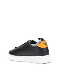 Emporio Armani Logo Contrast Heel Sneakers