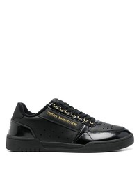 VERSACE JEANS COUTURE Logo Debossed Leather Sneakers
