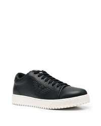 Emporio Armani Logo Detail Lace Up Sneakers