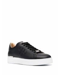 Philipp Plein Logo Patch Leather Sneakers