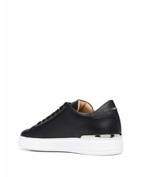 Philipp Plein Logo Patch Leather Sneakers