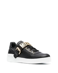 Moschino Logo Plaque Low Top Sneakers