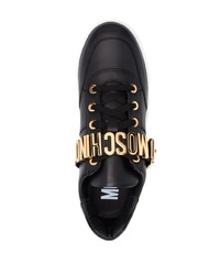 Moschino Logo Plaque Low Top Sneakers