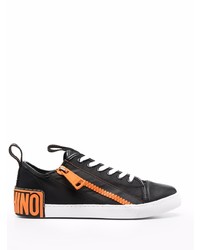 Moschino Logo Tape Zipped Sneakers