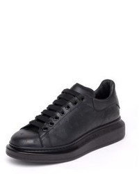 Alexander McQueen Low Top Embossed Leather Platform Sneakers