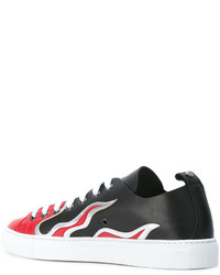 DSQUARED2 Low Top Flame Sneakers