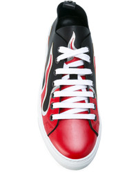 DSQUARED2 Low Top Flame Sneakers