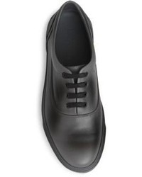 Lanvin Low Top Lace Up Calf Leather Sneakers