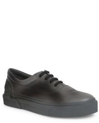 Lanvin Low Top Lace Up Calf Leather Sneakers