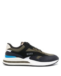 BOSS Low Top Panelled Sneakers