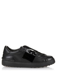 Valentino Low Top Patent Stripe Leather Trainers