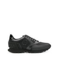 Philipp Plein Mesh Lace Up Sneakers