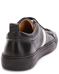 Bally Napa Leather Low Top Sneaker Black
