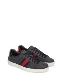 new ace webbed low top sneaker gucci