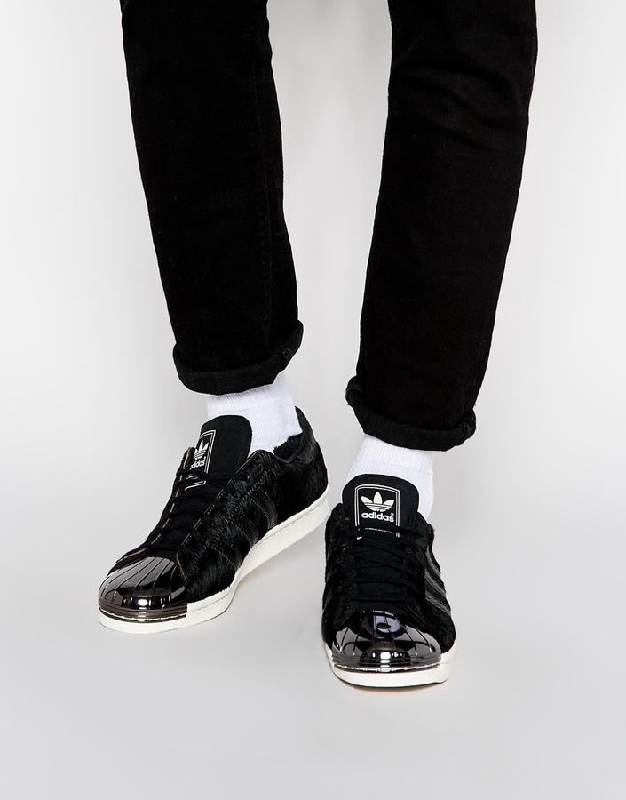 tack male girl adidas Originals Superstar 80s Metal Toe Sneakers, $217 | Asos | Lookastic
