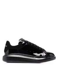 Alexander McQueen Oversize High Shine Lace Up Sneakers