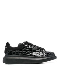 Alexander McQueen Oversized Croc Effect Sneakers