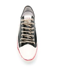 Marni Painted Low Top Sneakers