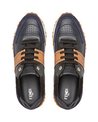 Fendi Panelled Lace Up Sneakers